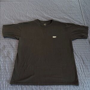 Obey Men's Black Tee with White Logo